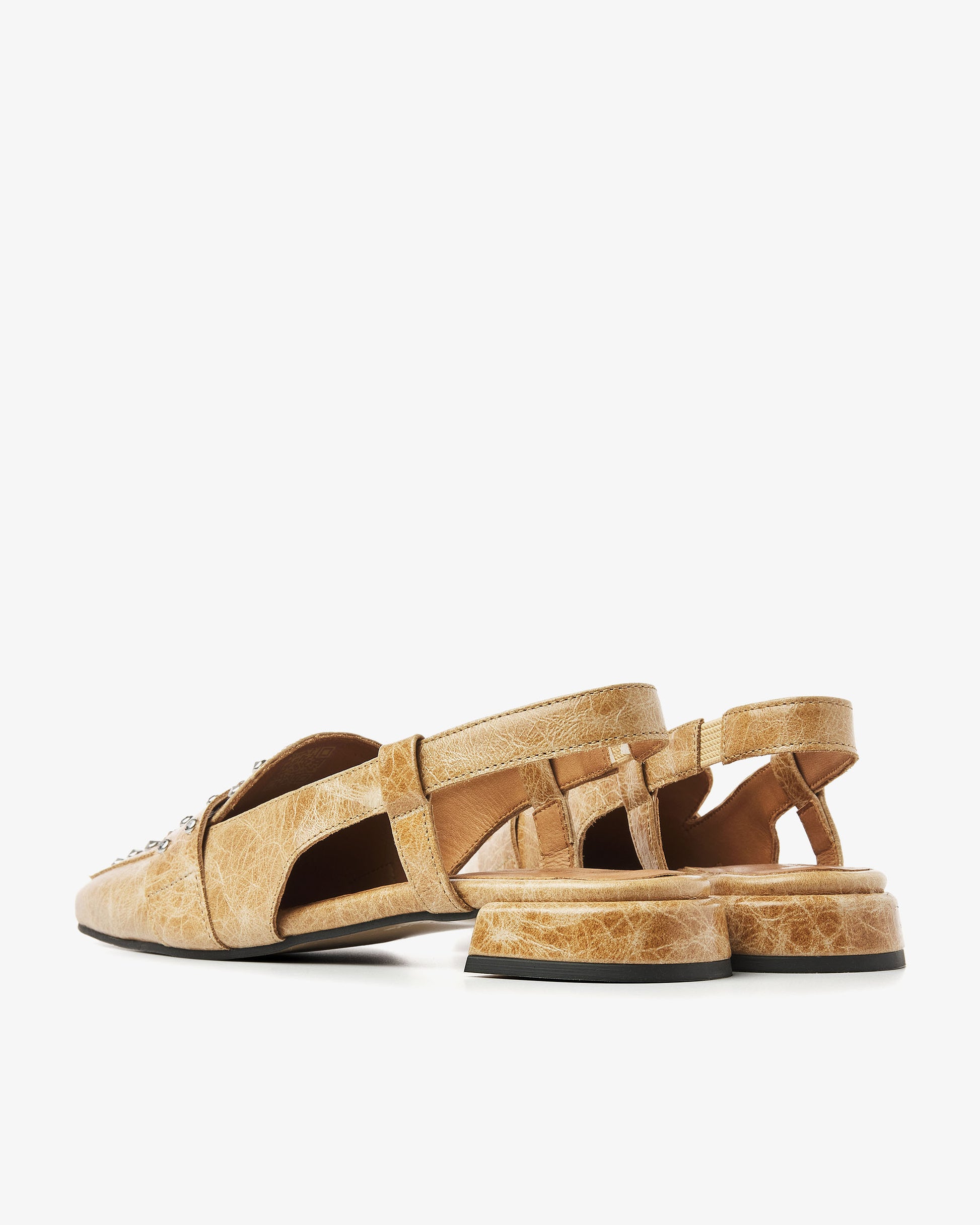 VIA VAI cognac slingbacks Julie Damian