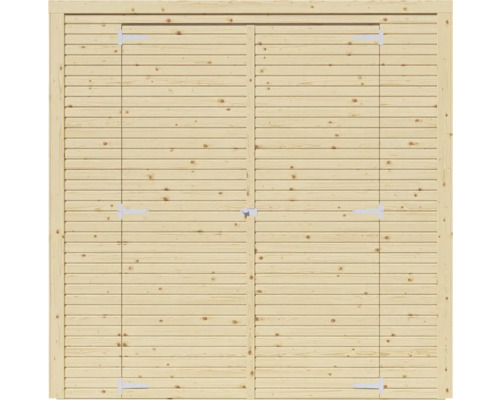 Bertilo Cubico 2 Fineline Rhombus profiel tuinhuis, 207 x 170 cm, naturel