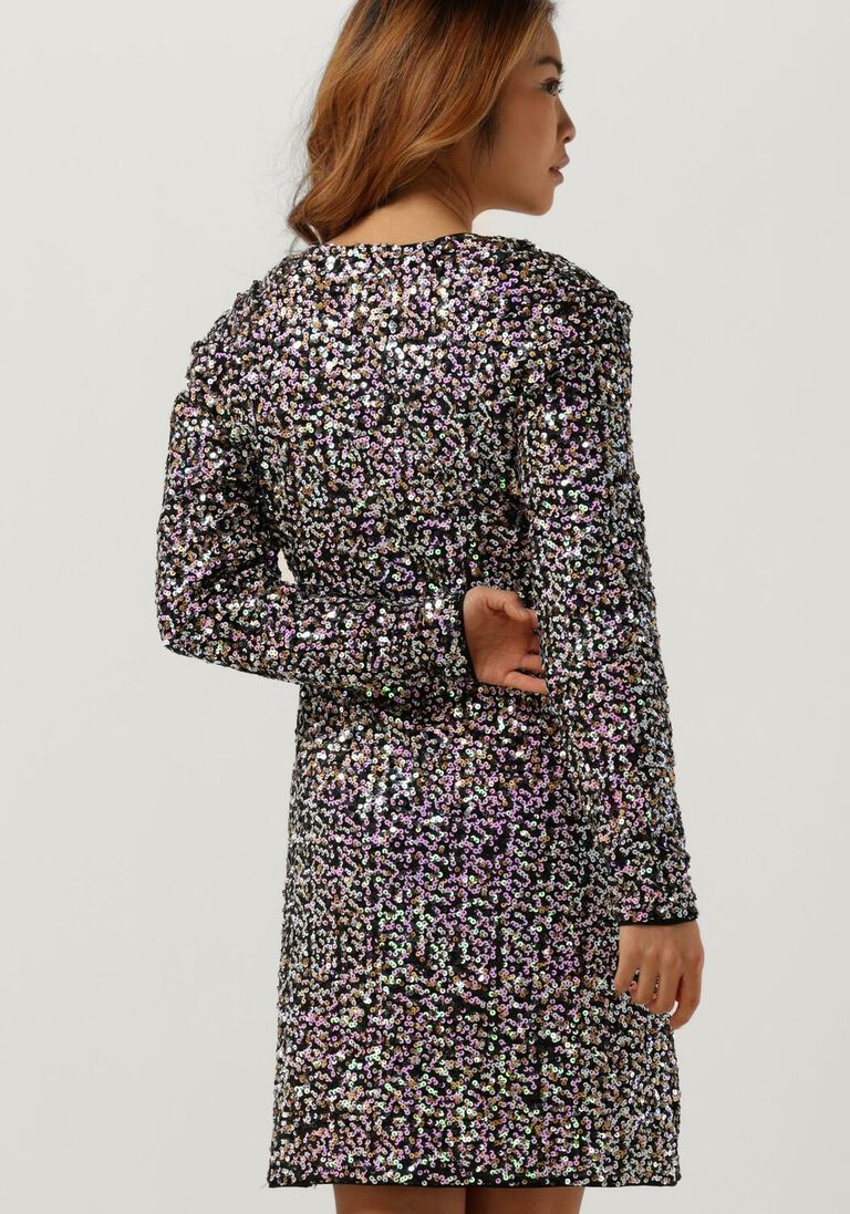 Y.A.S. paarse y.a.s. mini jurk yasmultiseq ls wrap dress