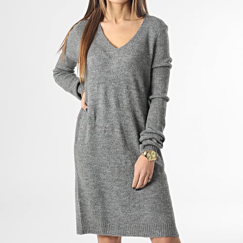 Robe Pull Femme Elanora Gris Chiné