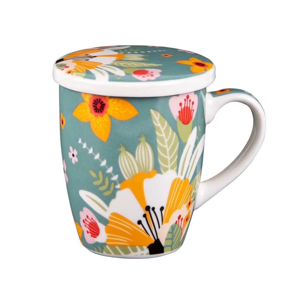 Coffret tisanière Blossom avec filtre 36 cl