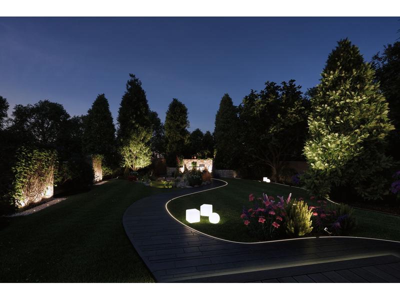 Paulmann Gartenleuchte Plug & Shine RGBW Boden, ZigBee Steuerbares Lichtobjekt mit Farbwechsel