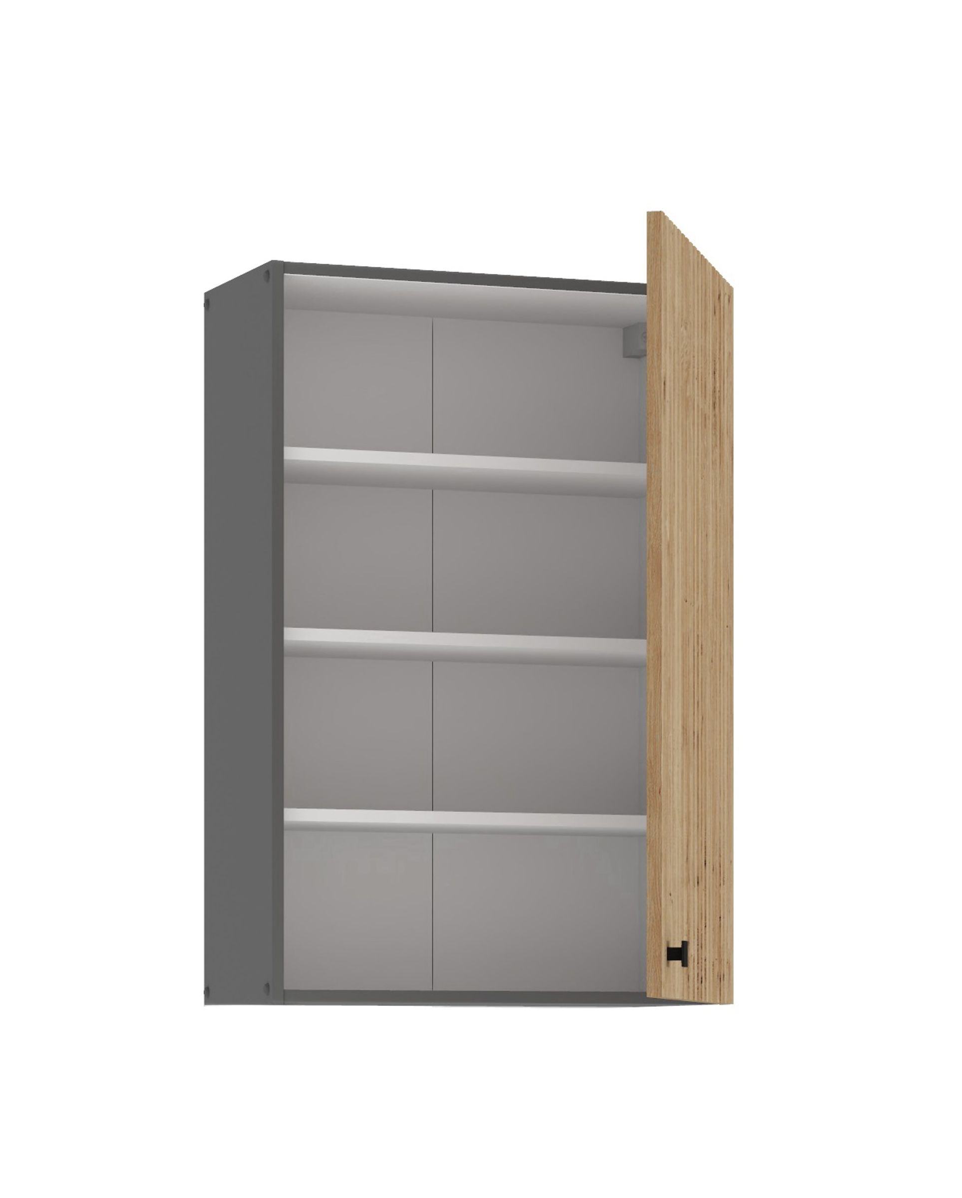 Küche AVA Artisan Hängeschrank 60 cm Lamellenoptik Küchenzeile Einbauküche