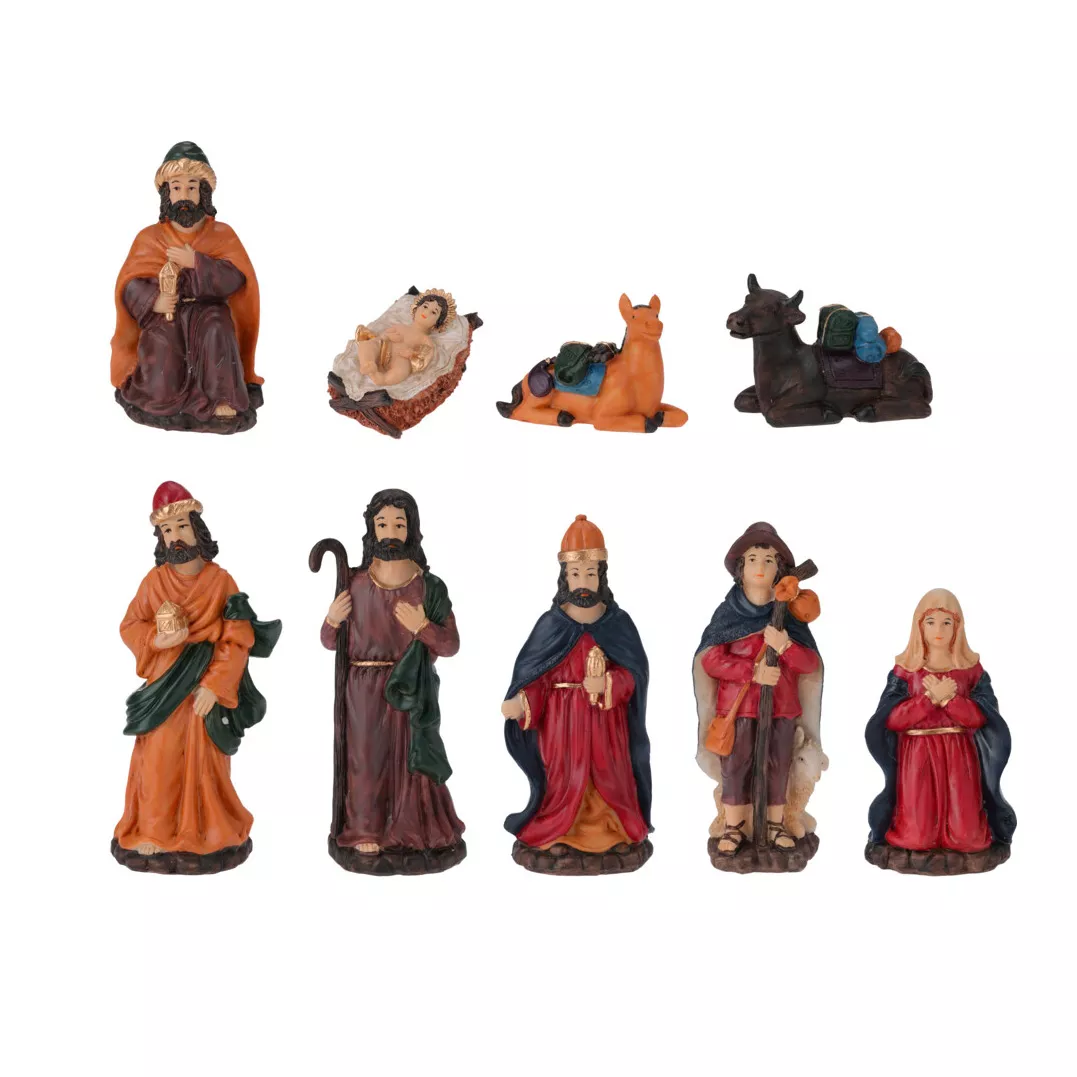 Les 9 santons (Hauteur 16 cm) d'Alba