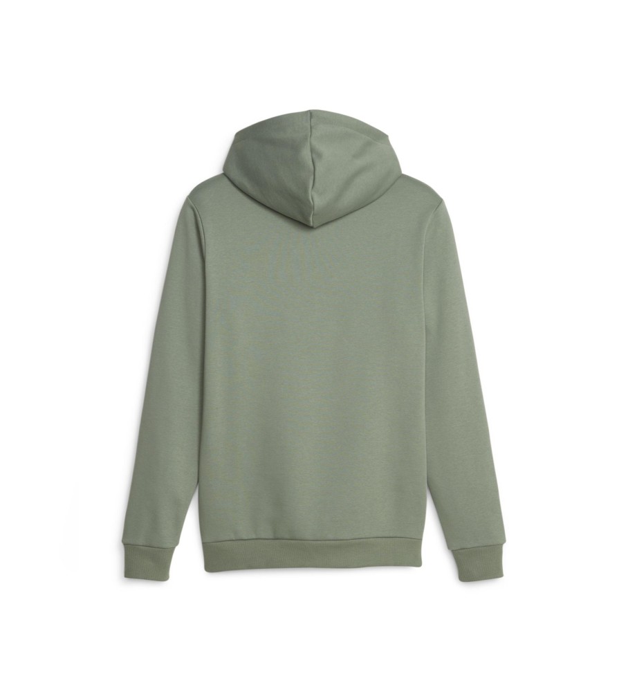 Moletom Puma Essentials+ com logo verde em dois tons