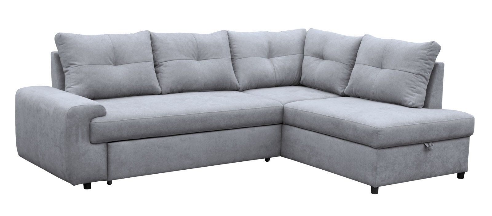 Ecksofa Figo 242x177 cm hellgrau