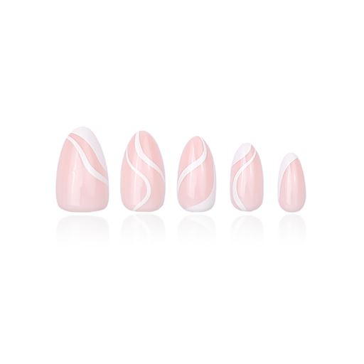 DUFFBEAUTY Milky Swirl Press On Kunstige Negle