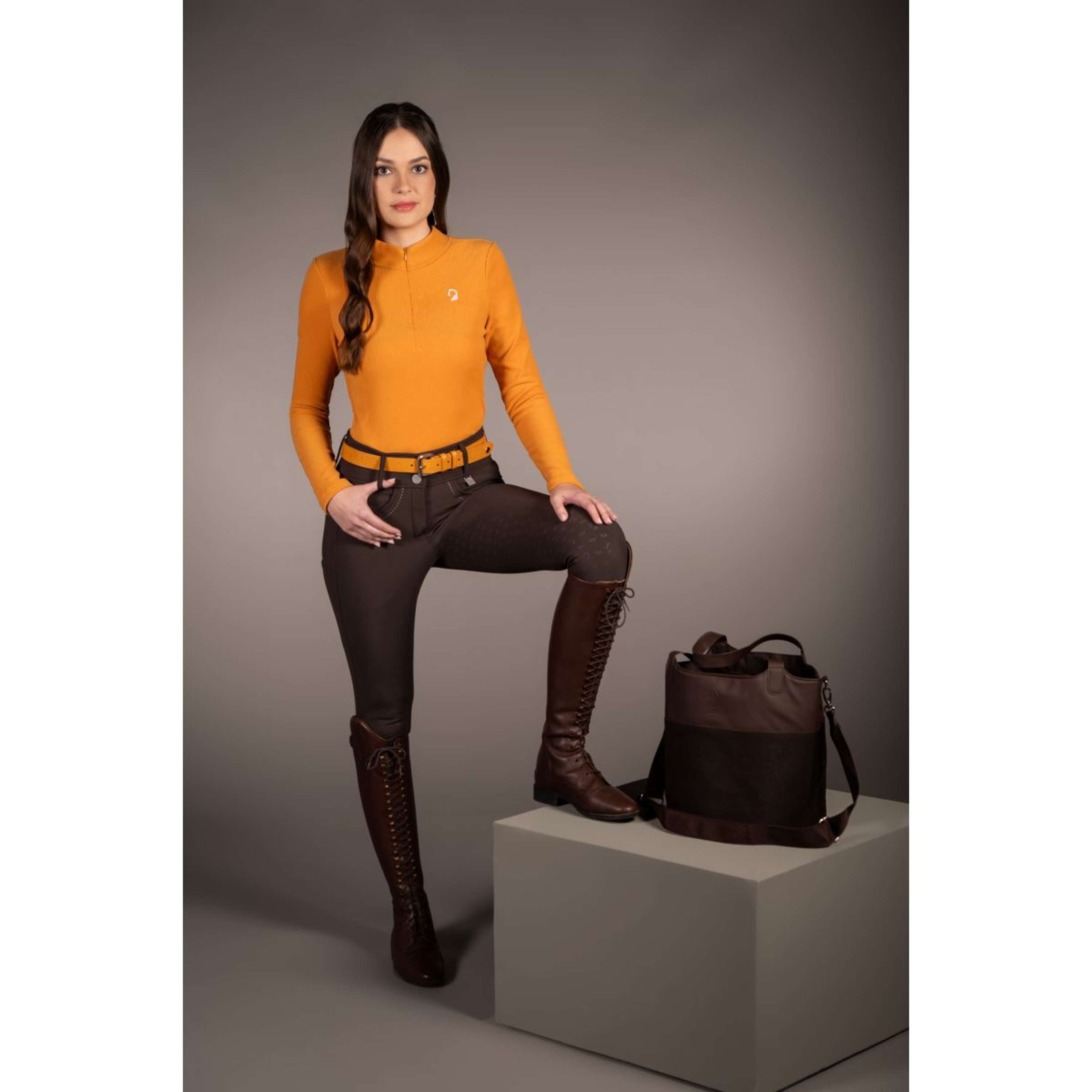 HKM Shirt Arezzo Soft Lange Mouwen Mustard