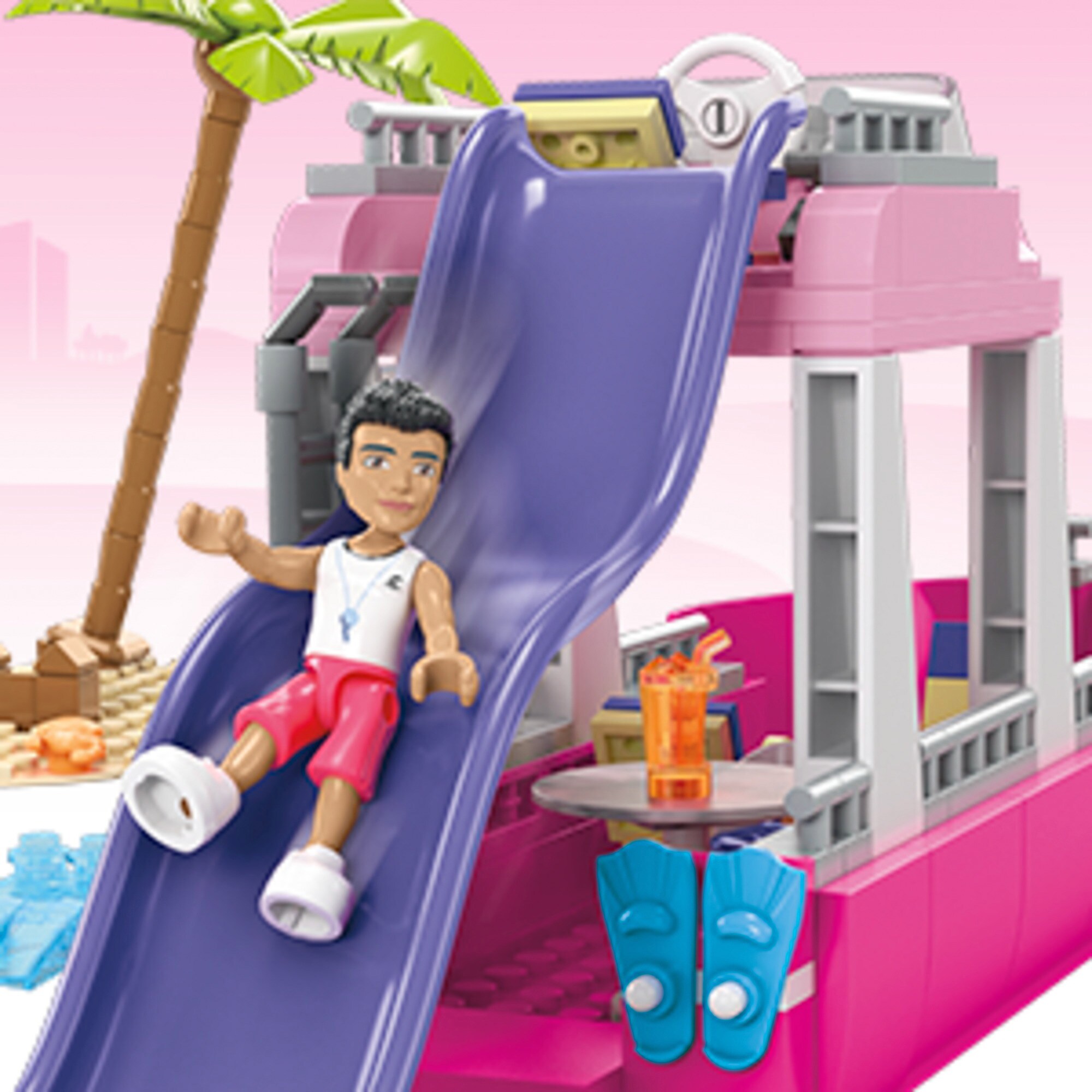 Mattel Konstruktionsspielzeug MEGA Barbie Traum-Boot
