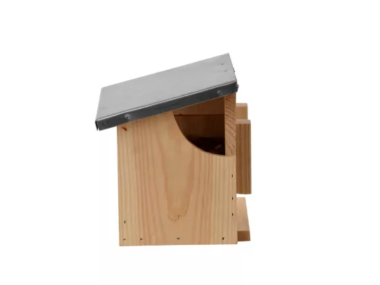 Mangeoire écureuils double - L 17,6 x l 25,3 x H 18,7 cm - Bois