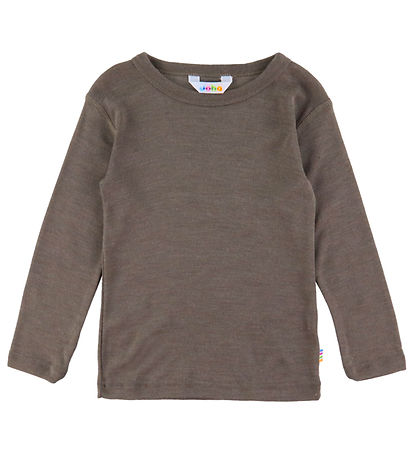 Joha Bluse - Wolle/Seide - Braun