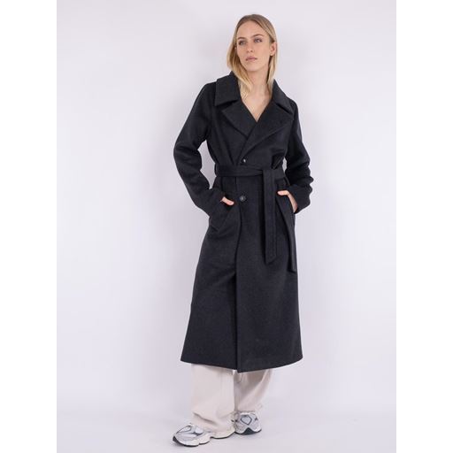 Neo Noir Edgar Wool Frakke, Dark Grey, 34