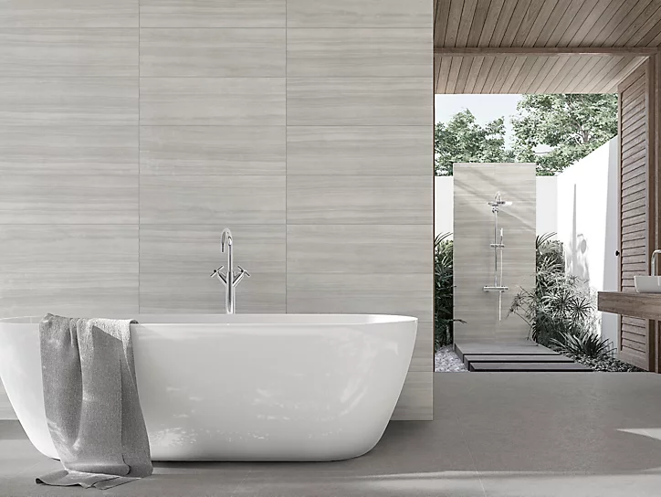 Carrelage mural gris Arrecife 30 x 90 cm