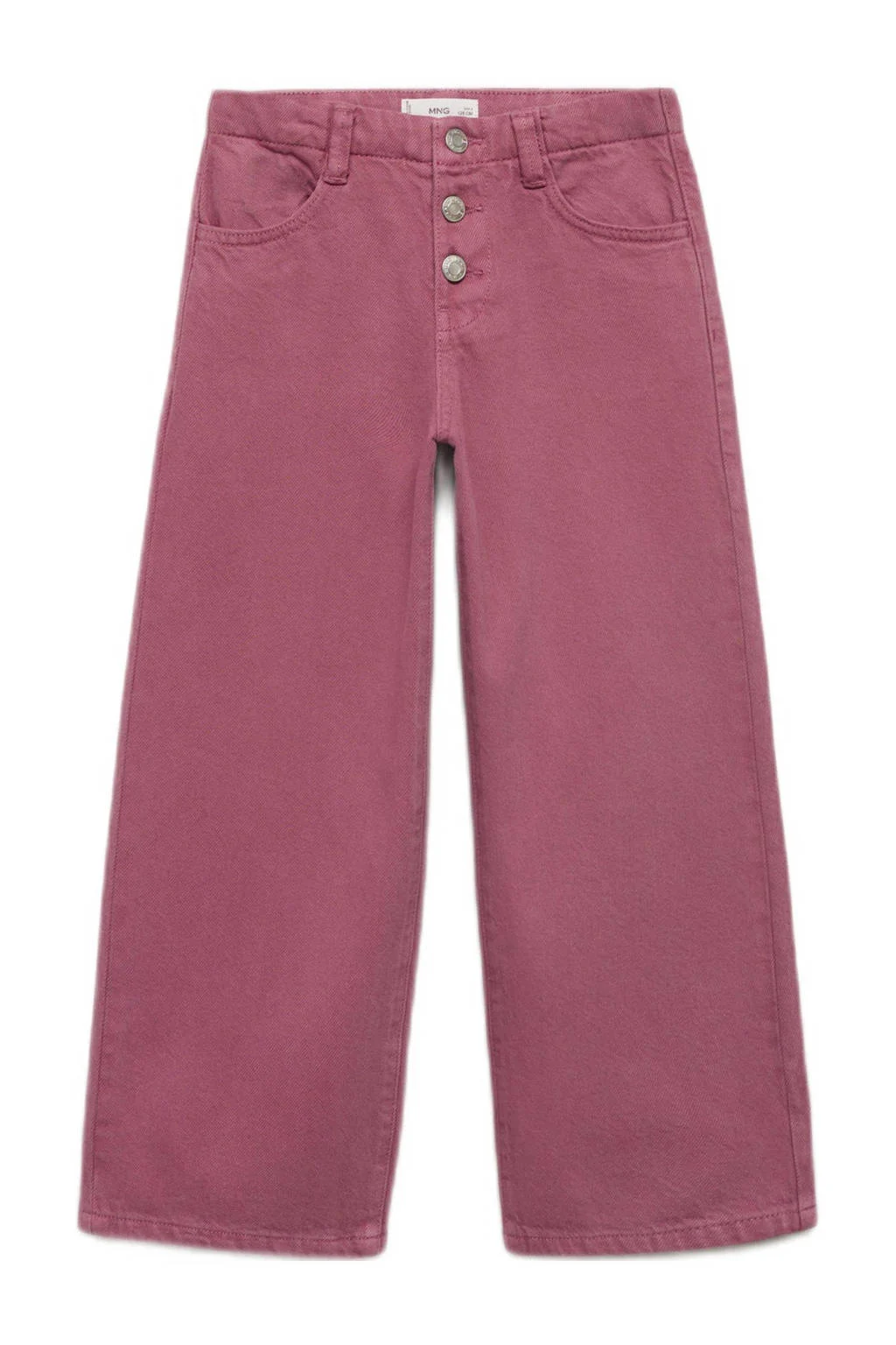 Mango Kids wide leg casual broek donkerrood