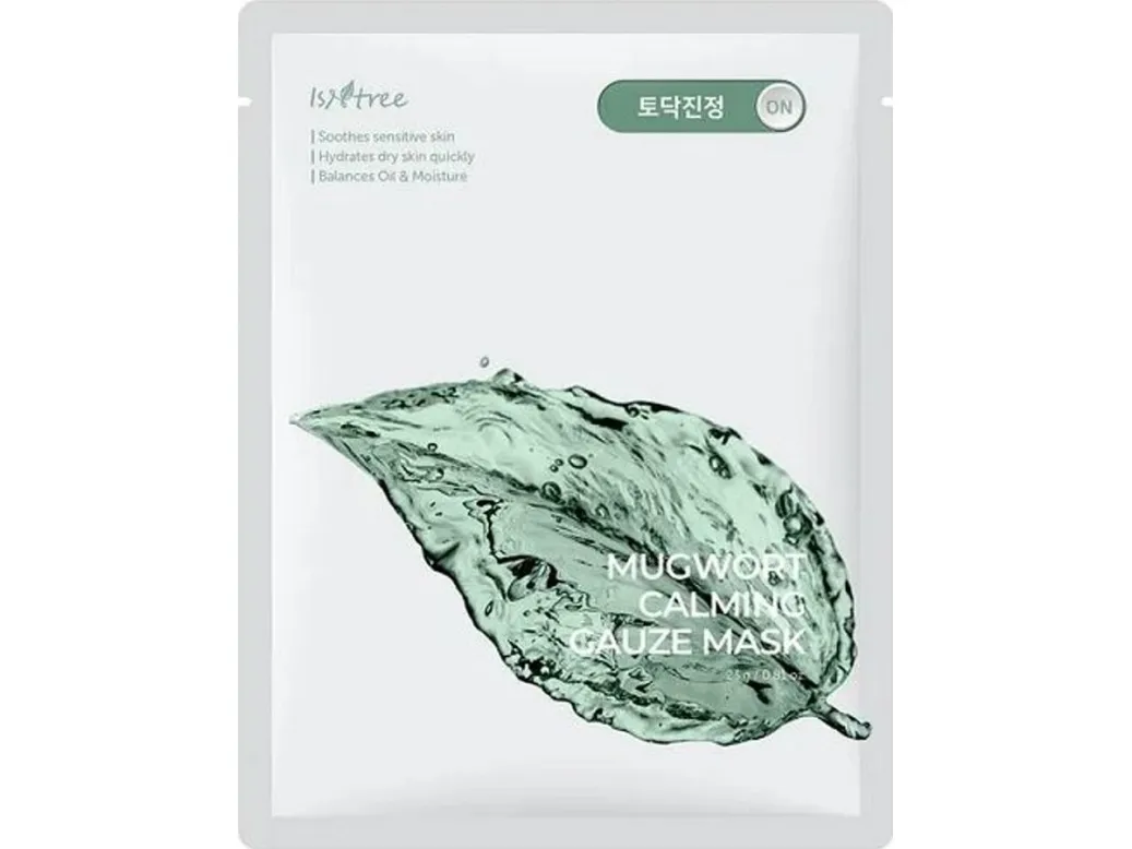Isntree Mugwort Calming Gauze Mask 1stk