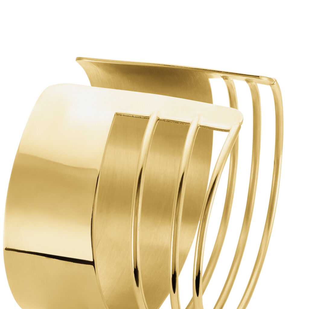 Bracelet Manchette Beli Acier Doré