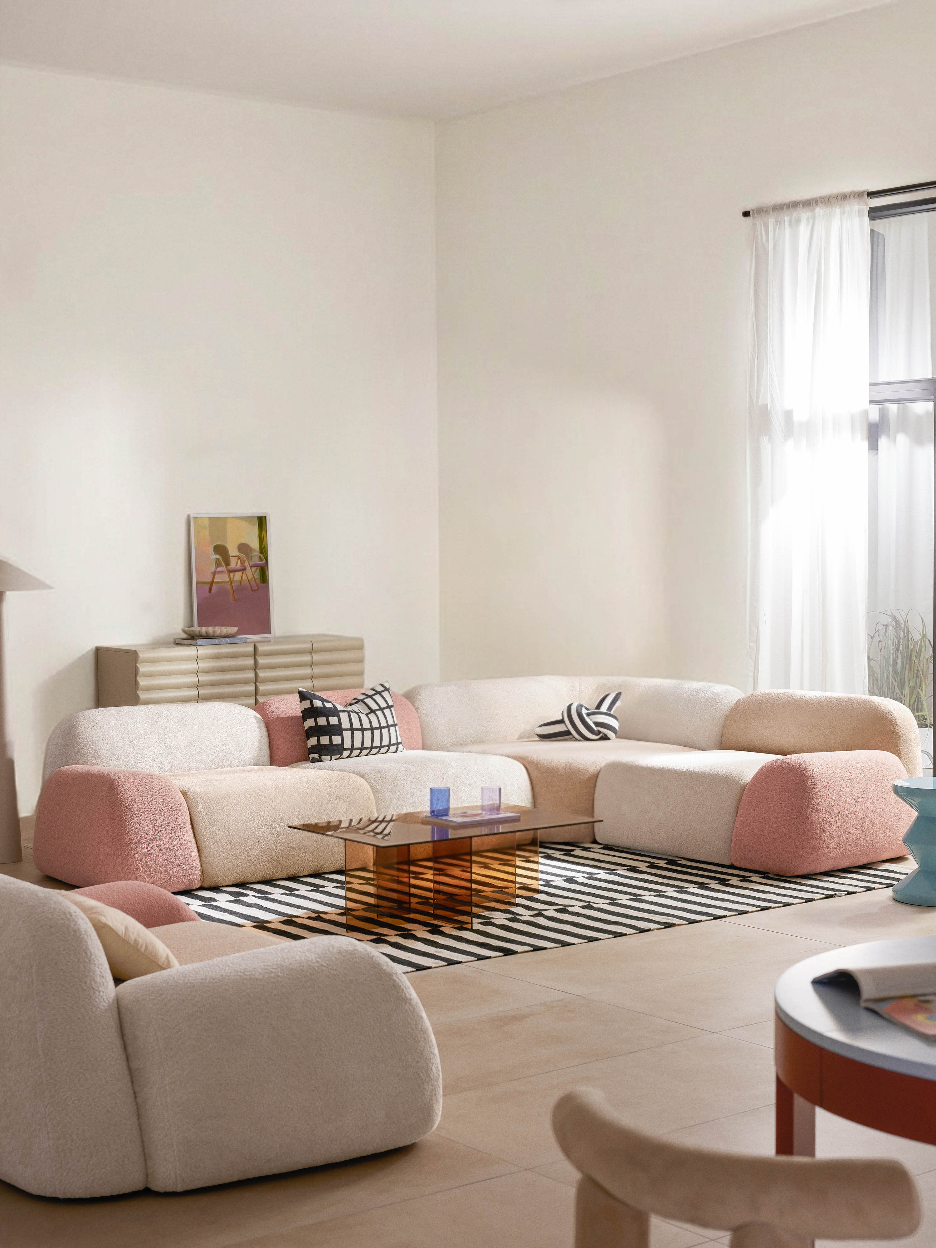 Modulaire hoekbank Wolke (4-zits), Fuorisalone Edition