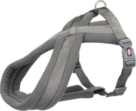 Trixie Premium touring harness, M: 45–80 cm/25 mm, graphite