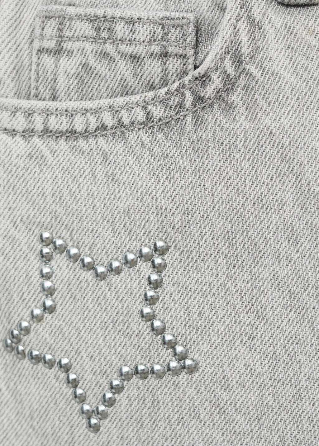 Mango Kids wide leg jeans grey denim