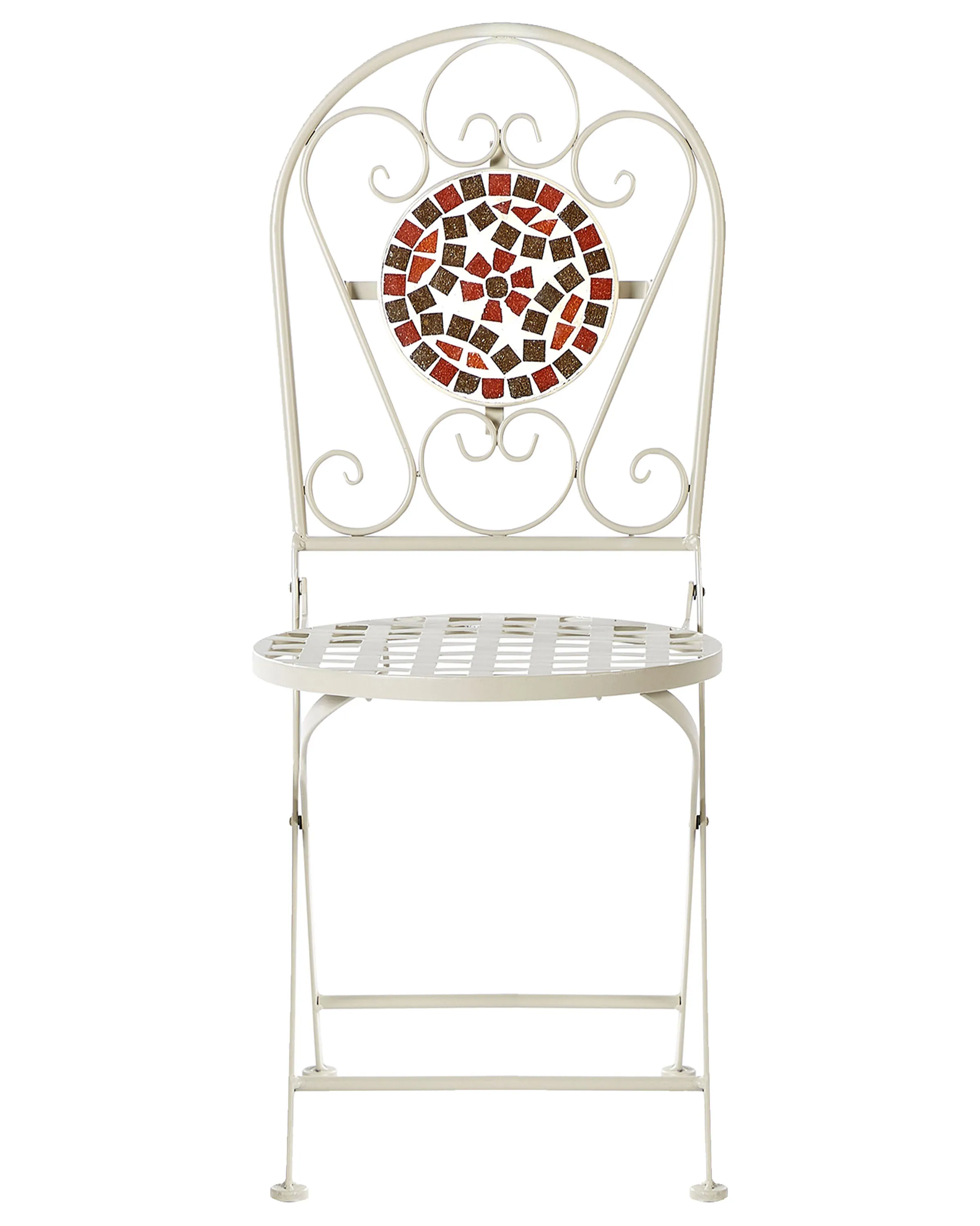 Set van 2 tuinstoelen SPELLO Metaal Wit
