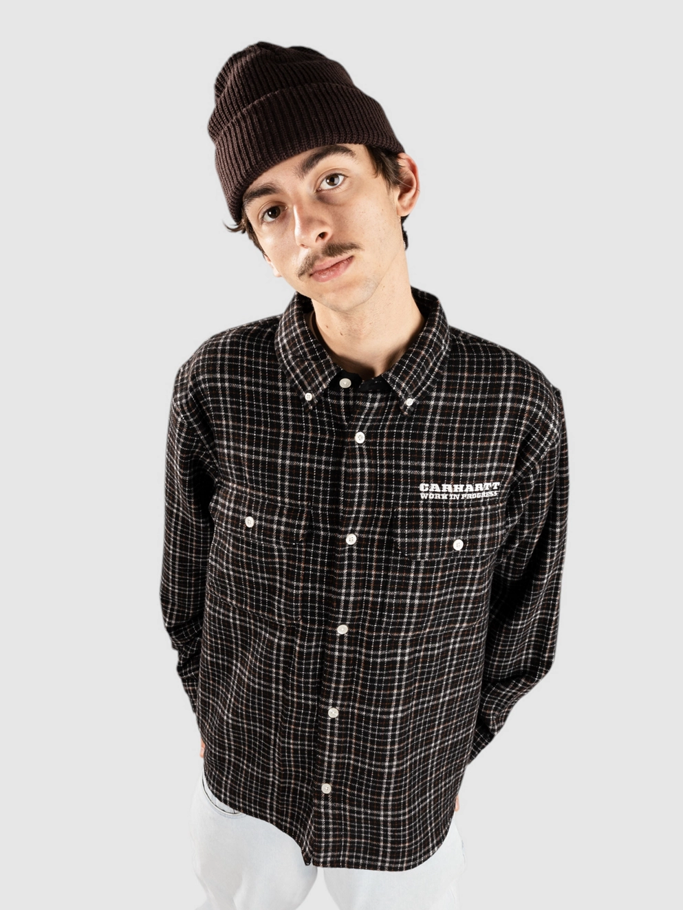 Carhartt WIP Runaway Millett Shirt millett check/black/wax