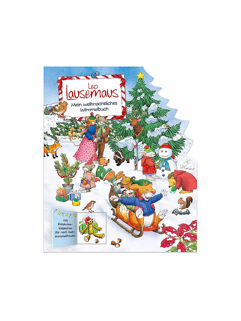 LINGOLI VERLAG Buch - Leo Lausemaus - Mein weihnachtliches Wimmelbuch keine Farbe