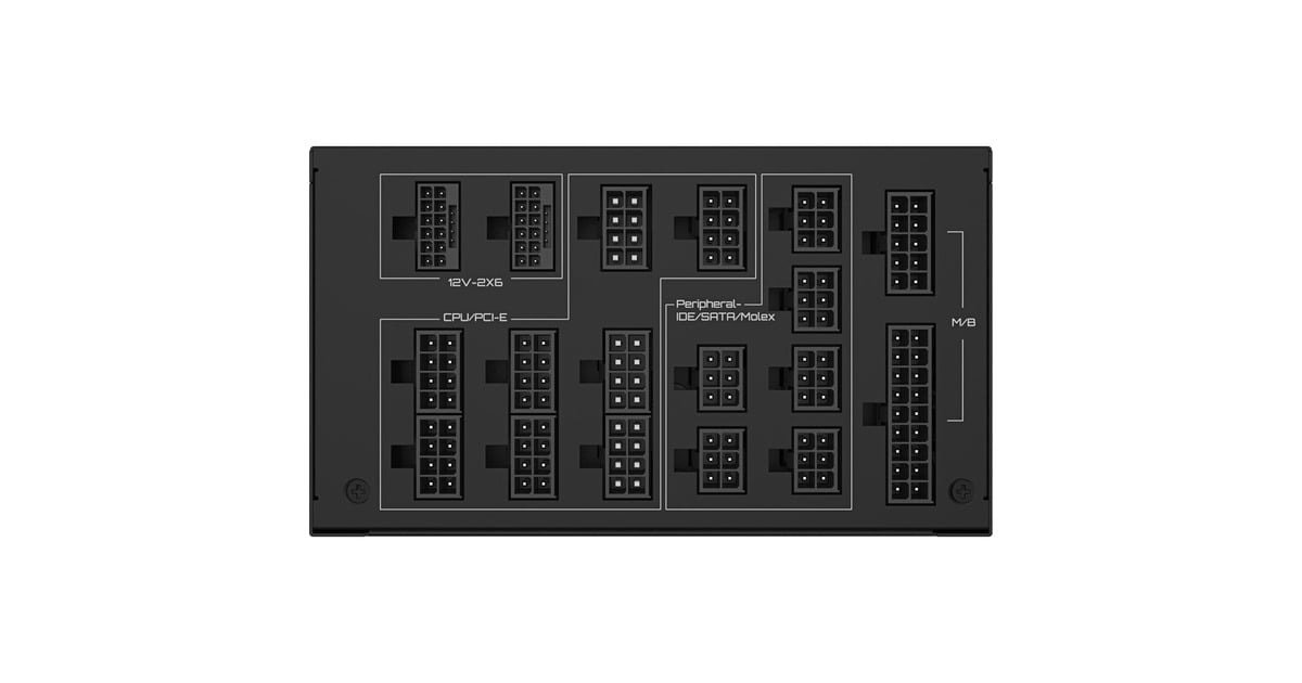 GIGABYTEUD1600PM PG5 AI TOP modulaire 1600 watt voeding   (Zwart, 8x PCIe)