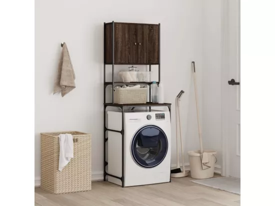 Armoire de machine à laver chêne marron 68x48,5x194 cm