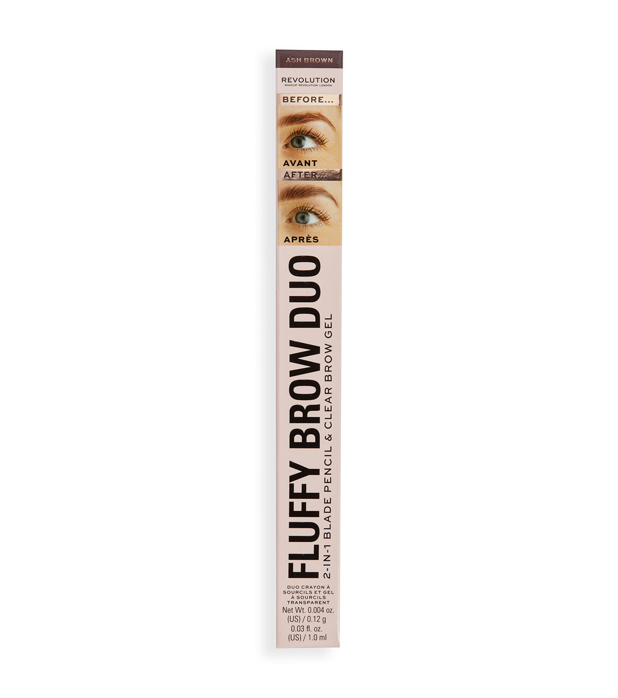 Revolution - Lápis de sobrancelha Fluffy Brow Filter Duo - Dark Brown