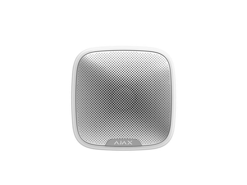 AJAX Baseline StreetSiren Jeweller Weiss Funk Aussensirene mit LED-Rahmen