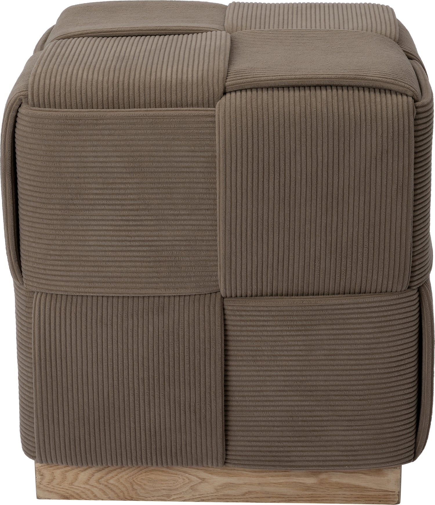 Intratuin poef Eb bruin 45 x 45 x 45 cm