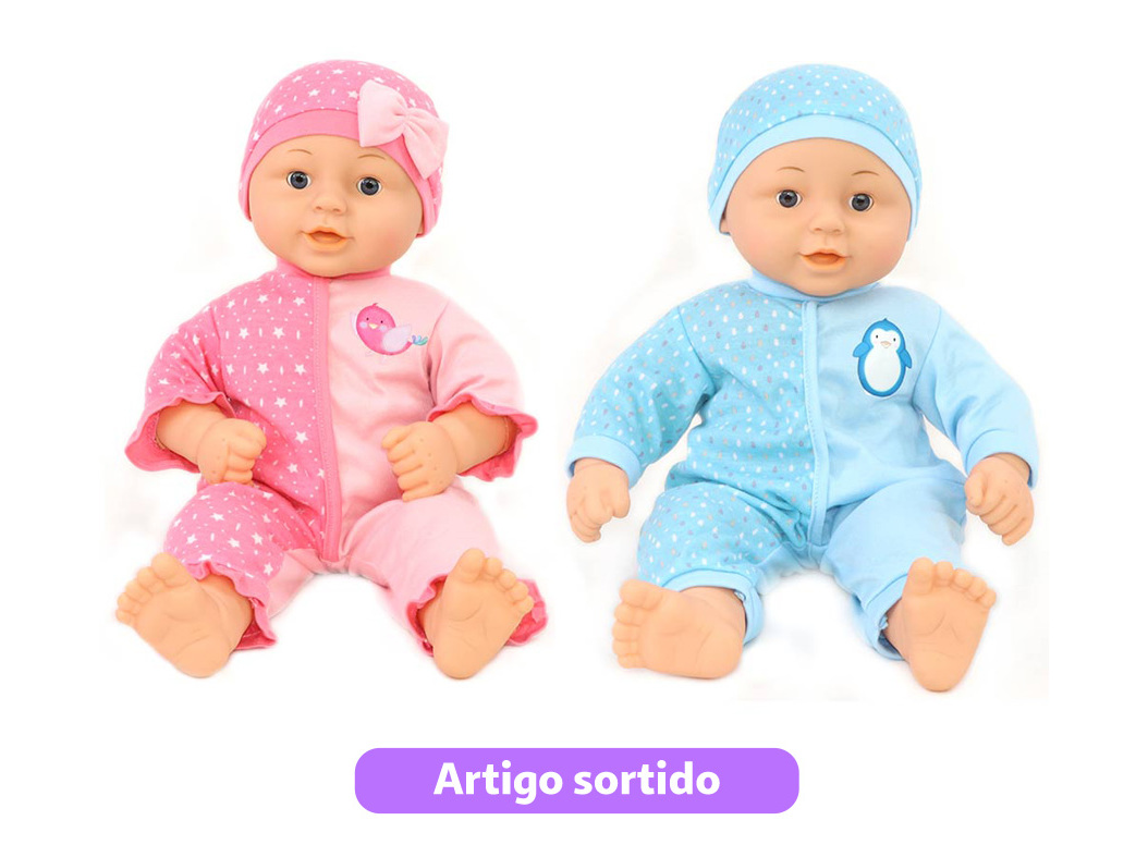 O MEU BEBÉ ONE TWO FUN FOFINHO 50CM MODELOS SORTIDOS