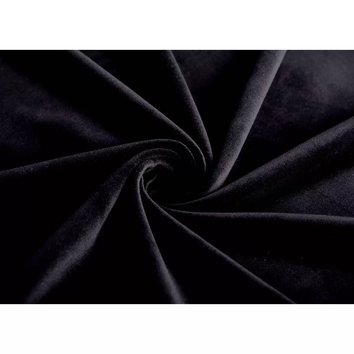 Nachtvorhang Velours Schwarz