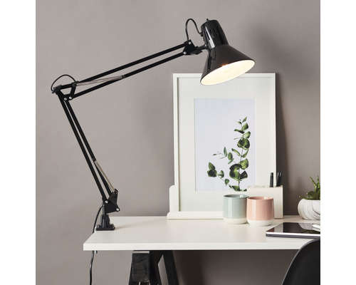 Bureaulamp, 1-lichts, H 70 cm, Hobby, zwart