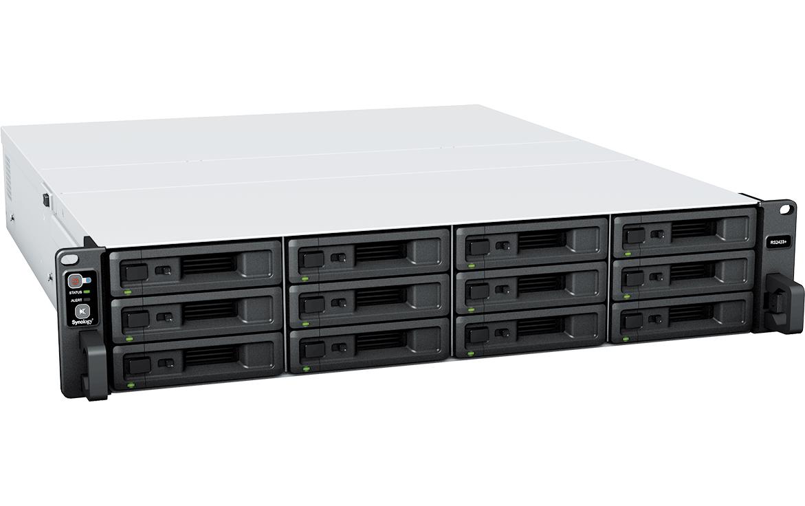 NAS RackStation RS2423+, 12-bay<br>2U Rackmount NAS mit 12 Laufwerkschächten