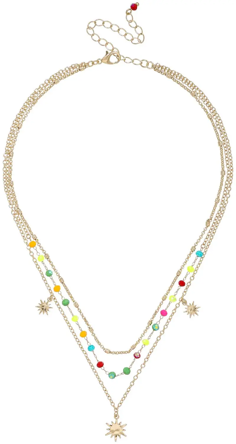 Layering Kette - Colorful Sun