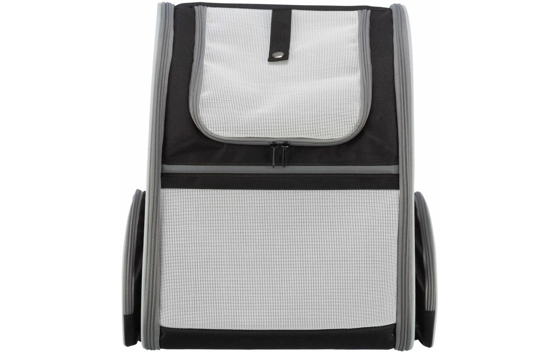 Tiertransport-Rucksack Chloe, 39 × 43 × 27 cm, Grau/SchwarzTransporttasche
