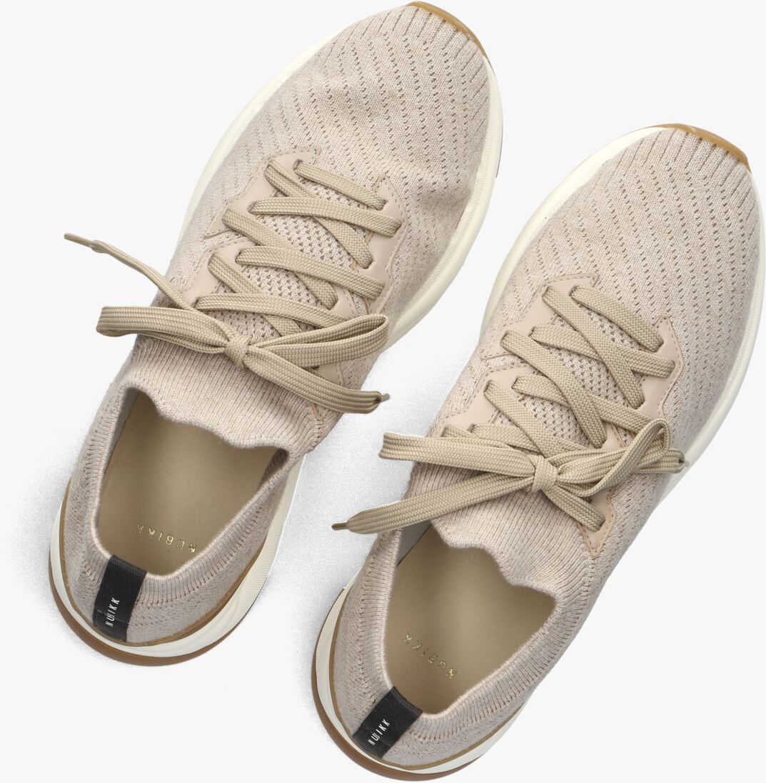 beige nubikk lage sneakers weston knitto