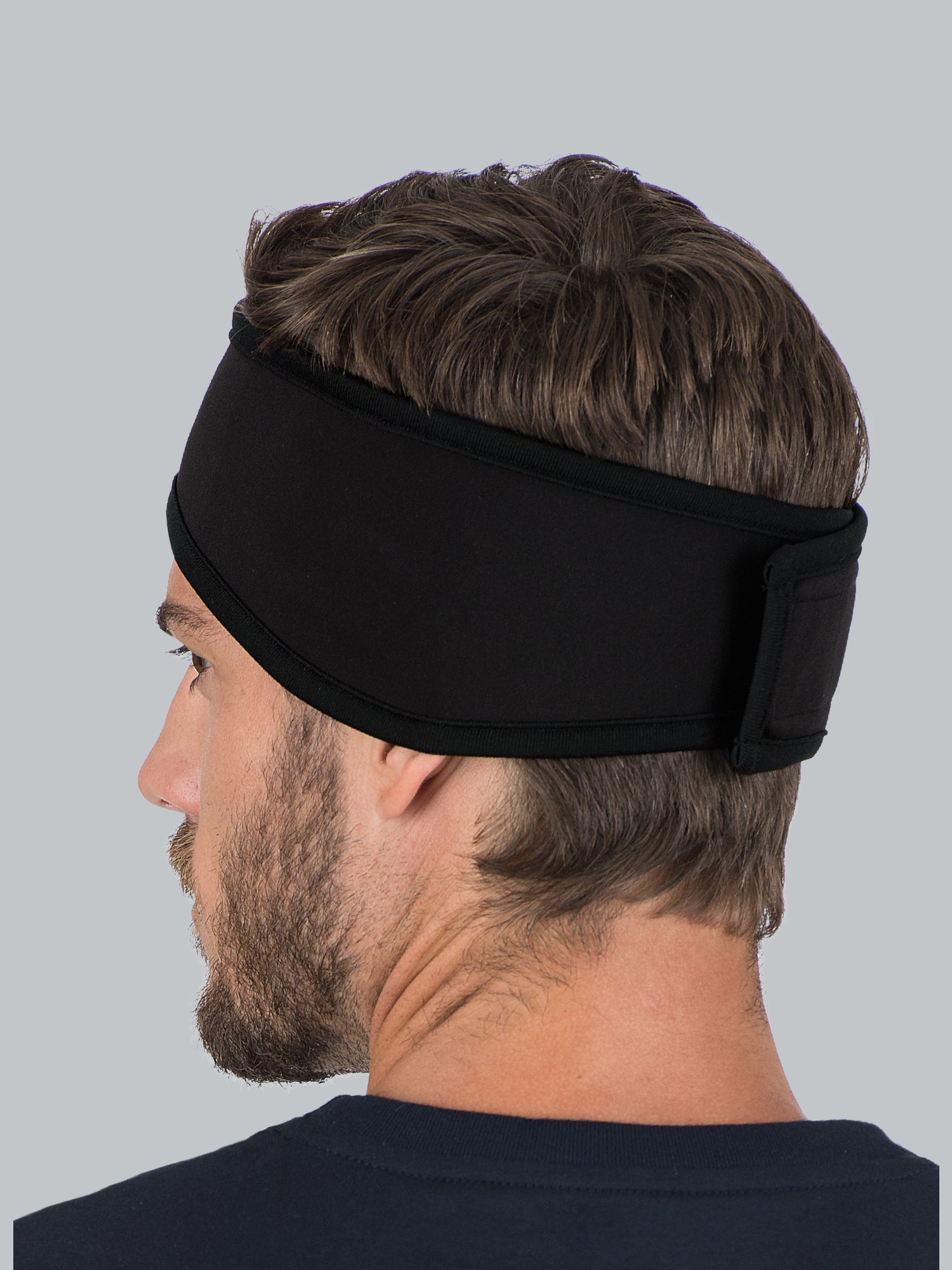 Softshell-Stirnband Schwarz