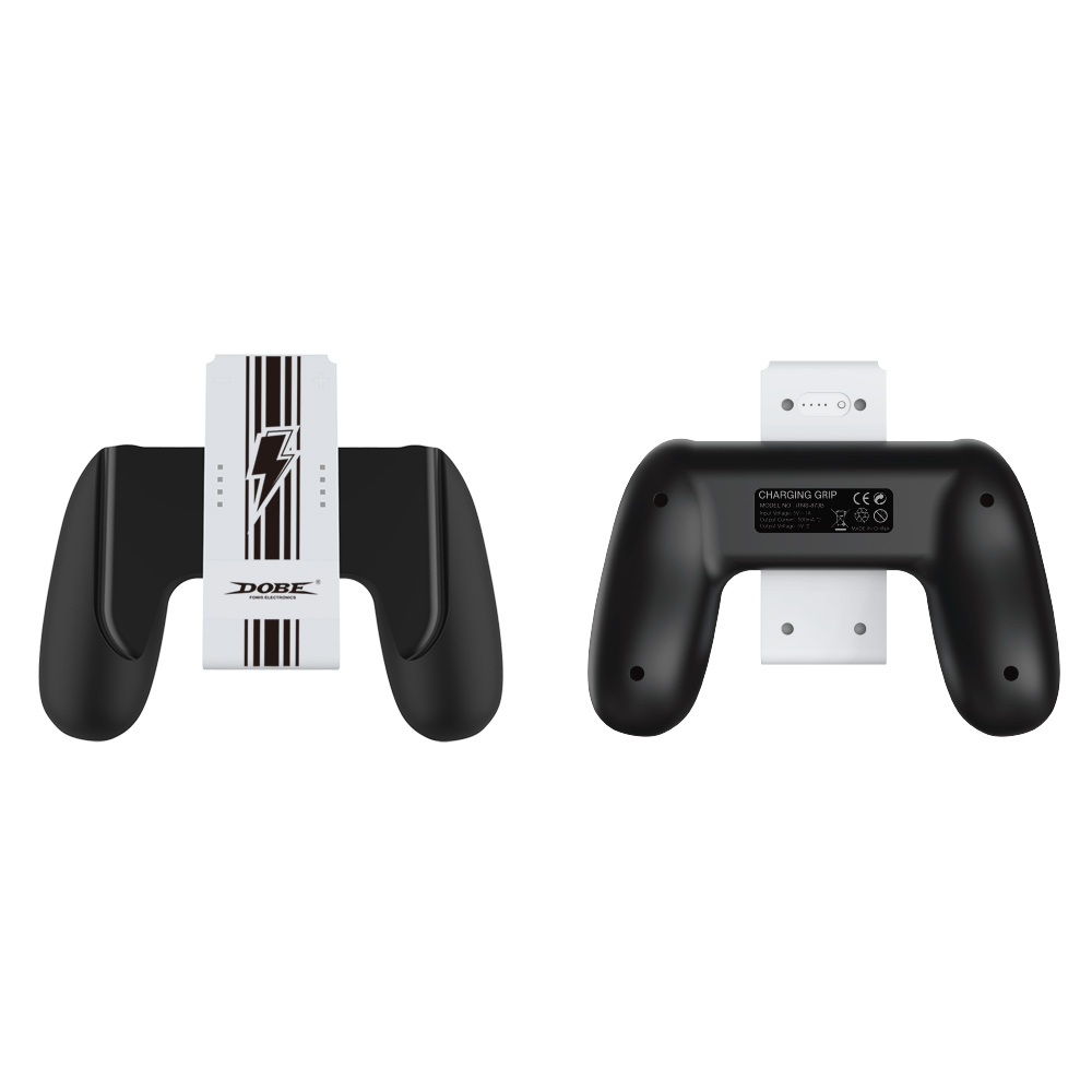 2in1 Nintendo Switch / OLED Joy Con Controller Griff Halterung Gamepad Komfort Griff mit 1200mAh Akku - Schwarz