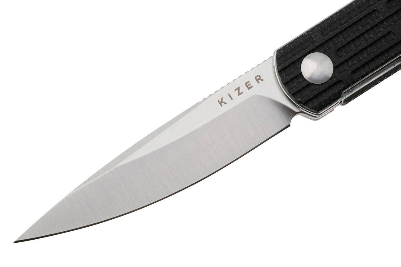 Kizer Bamboo V3722A1, Satin Nitro-V, Black Micarta zakmes, Maksim Epifantsev design