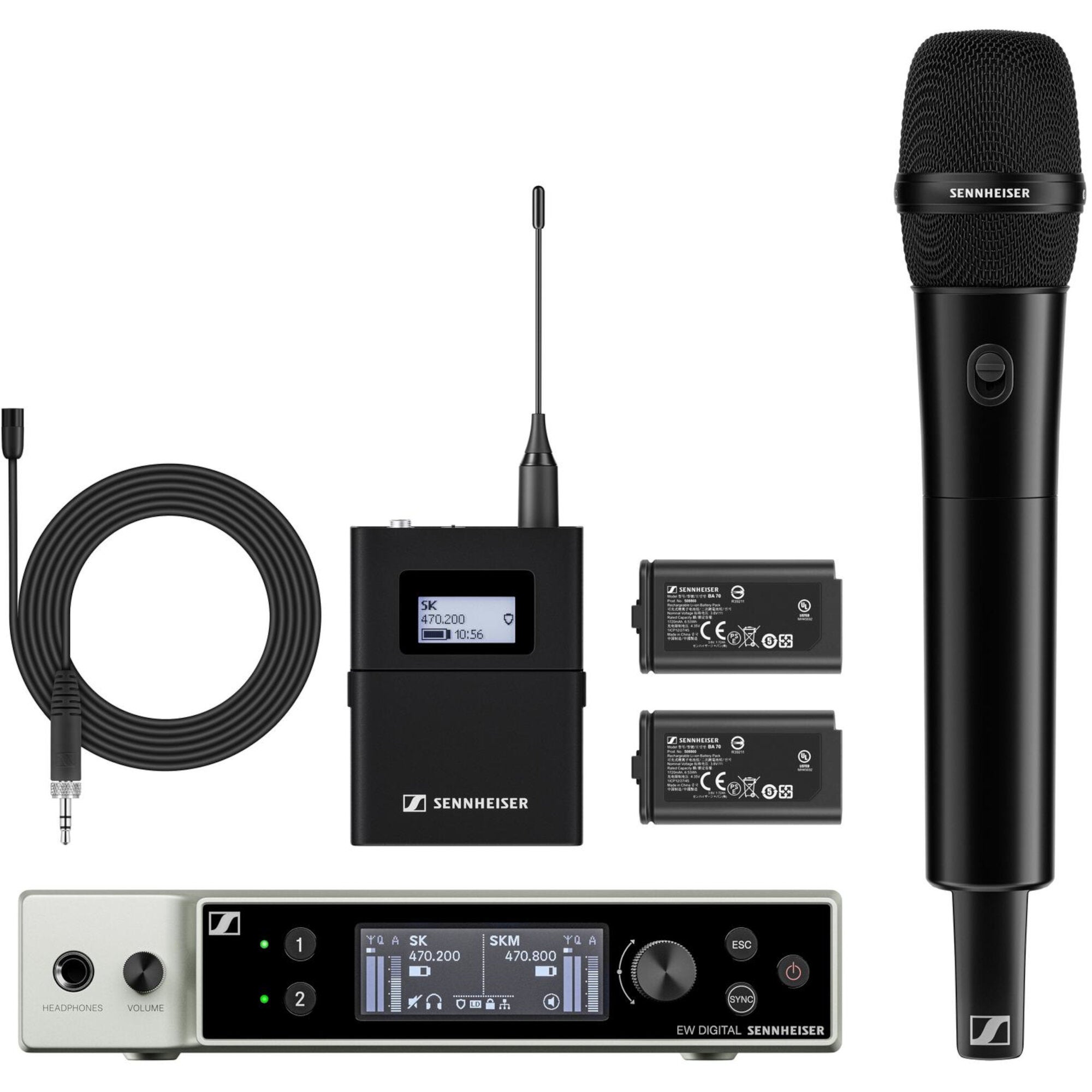 Sennheiser EW-DX MKE 2 / 835-S Set S1-10 draadloze combinatieset (606.2 - 693.8 MHz)
