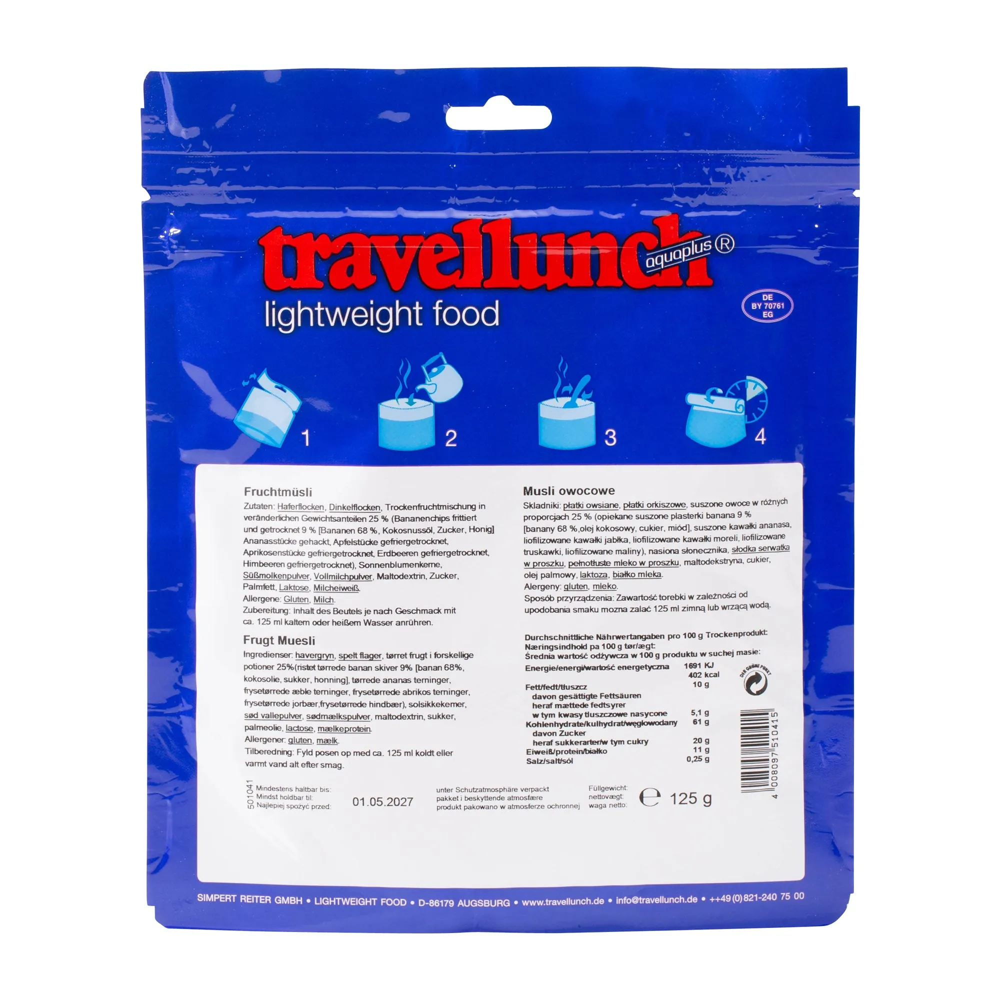 Travellunch -  Fruchtmüsli