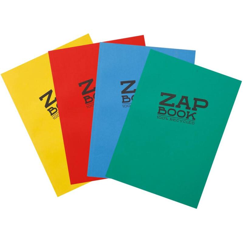 Zap Book carnet collé 160F A6 80g - Aléatoire