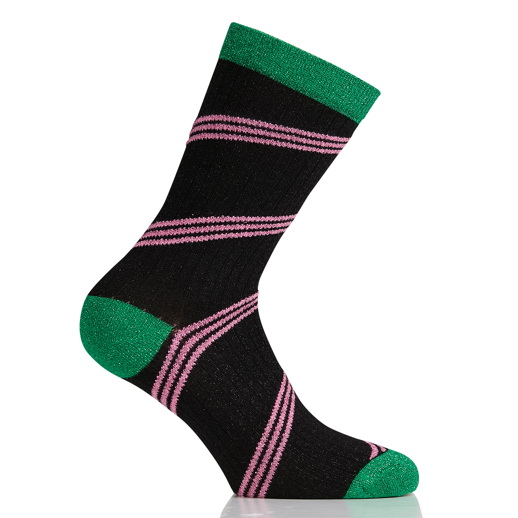 COLA JET - Chaussettes rayée en coton mélangé | Multicolore
