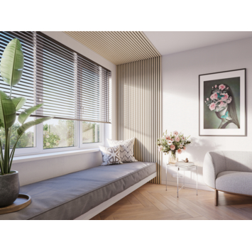Lattenwand Decowall Acoustic licht eiken 260x30cm,2 stuks (1.56m2)