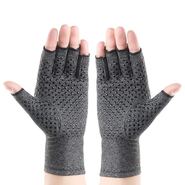 Kompressionshandsker Halvfinger 1 Par Sort S