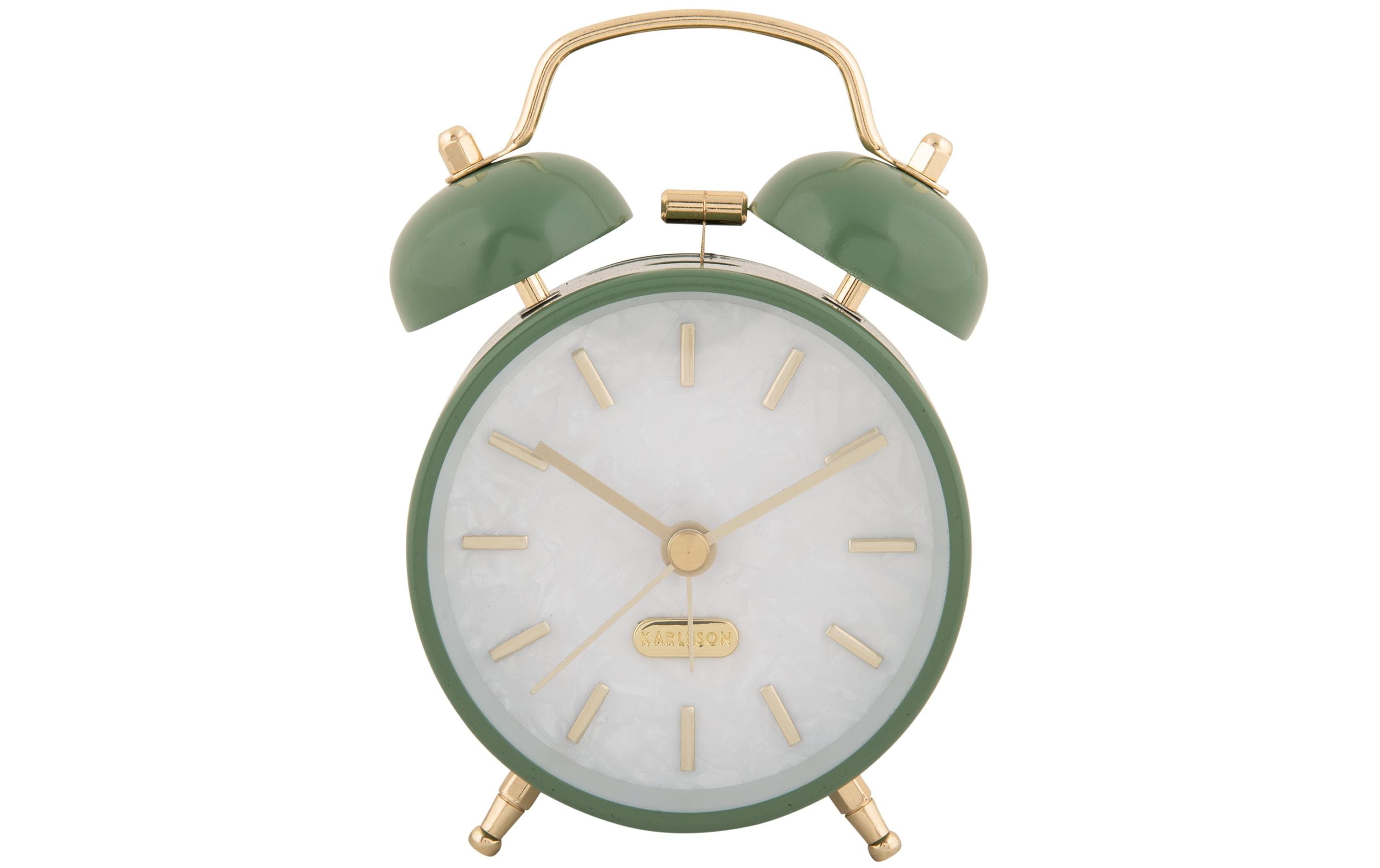 Klassischer Wecker Pearl Glow Jungle greenWecker mit Doppelglocke