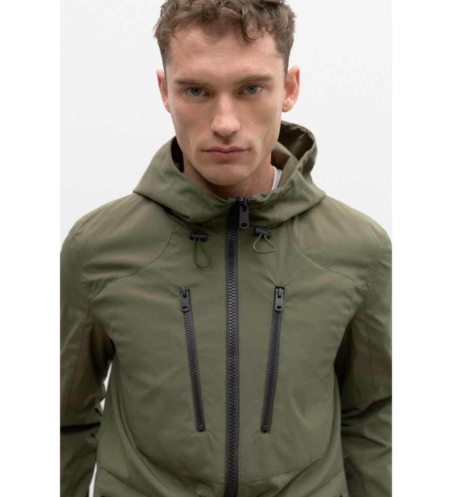 ECOALF Capa de chuva verde Anetoalf