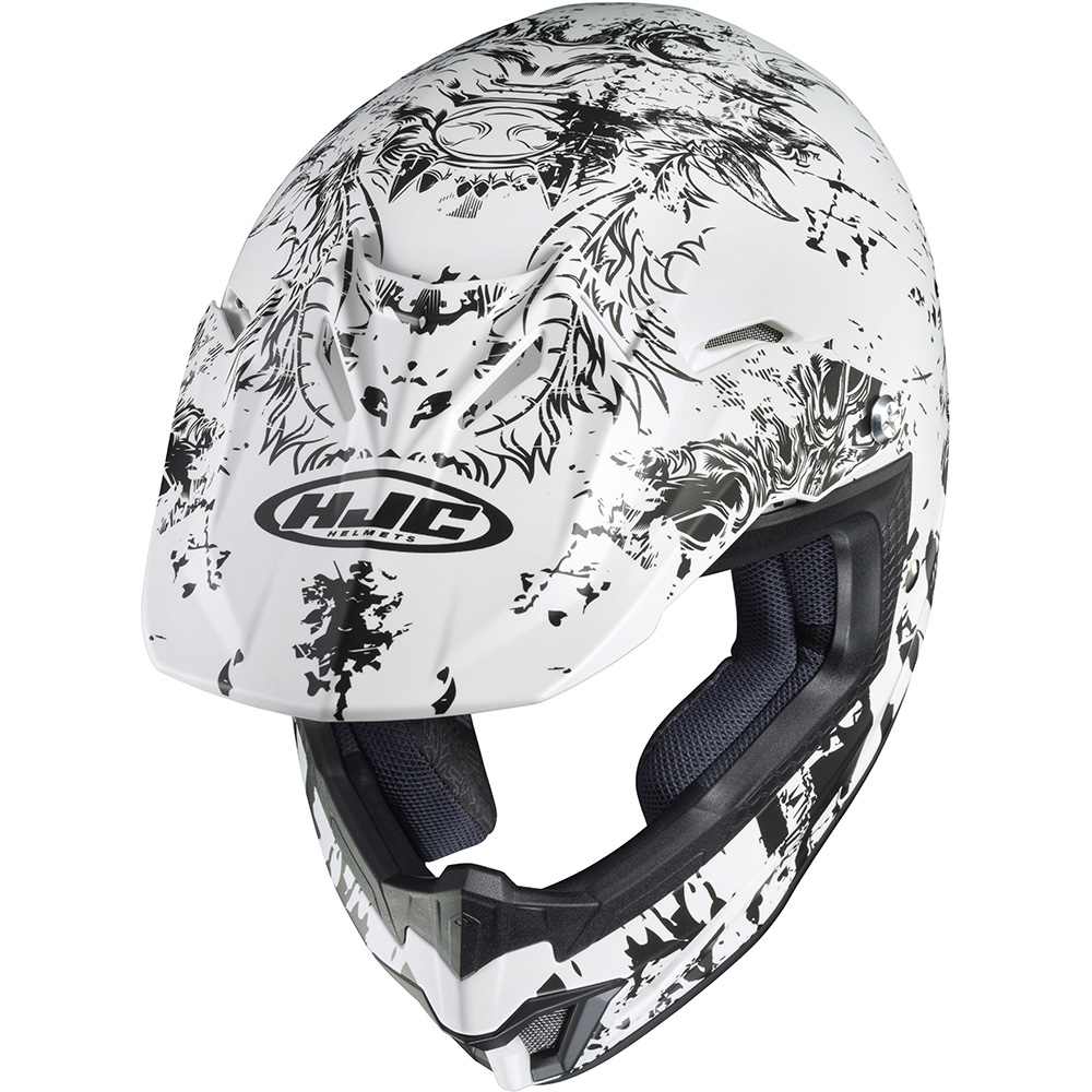 HJC - Casque enfant CL-XY II Creeper MC10SF / Blanc / Noir